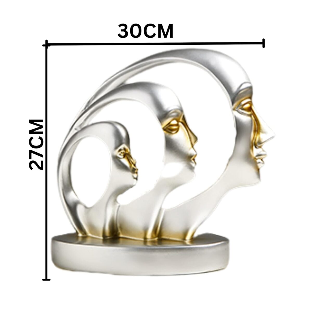 Home Decor showpiece- Modern Art Man face showpiece for Living Room | Home Decor Items - Image 3