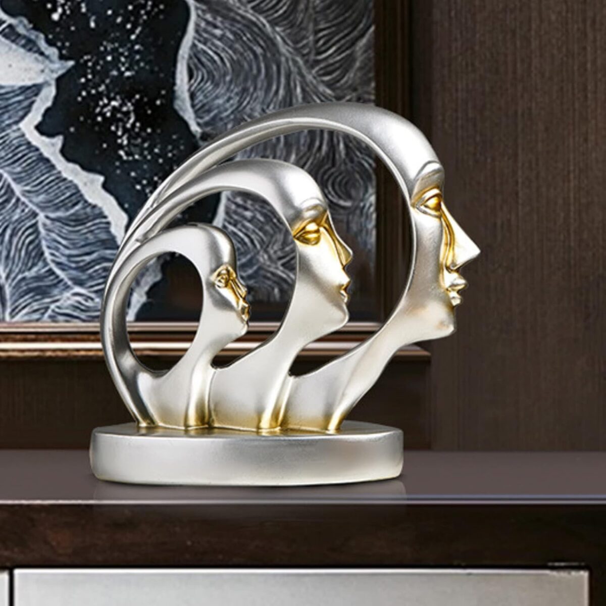 Home Decor showpiece- Modern Art Man face showpiece for Living Room | Home Decor Items - Image 2